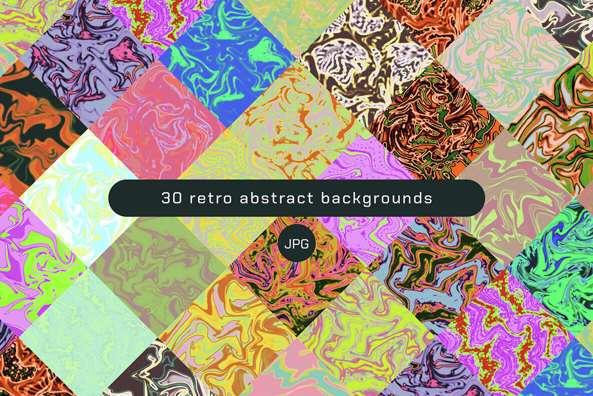 Liquid Rave Abstract Texture Set 3