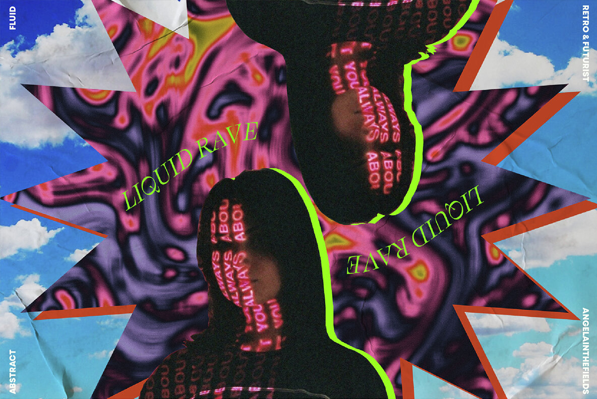 Liquid Rave Abstract Texture Set 6