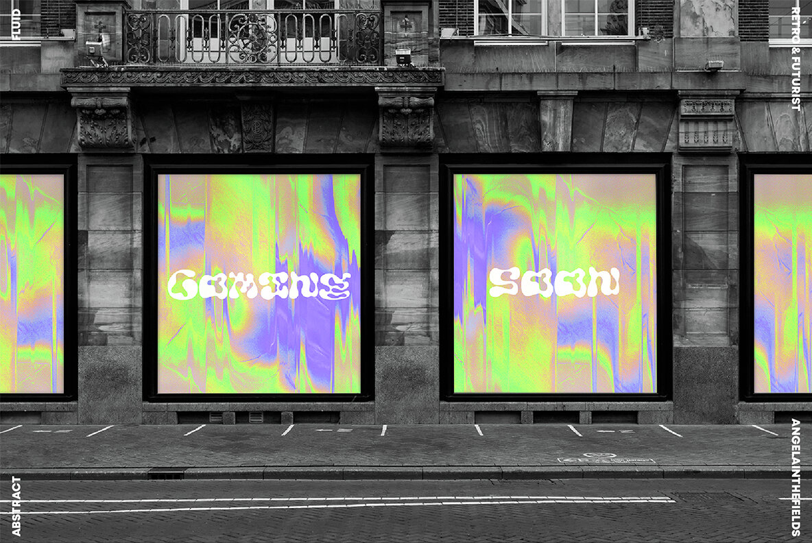 Futuristic Holographic Texture Set 7