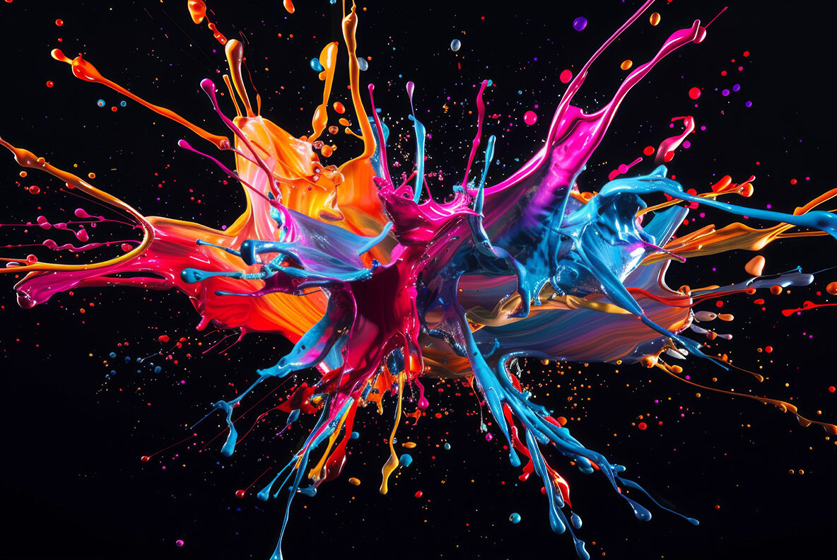 Color paint splashes 5