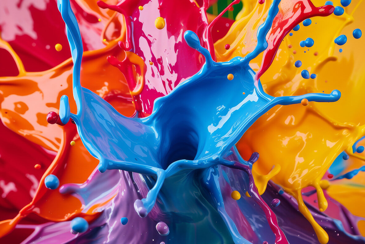 Color paint splashes 7