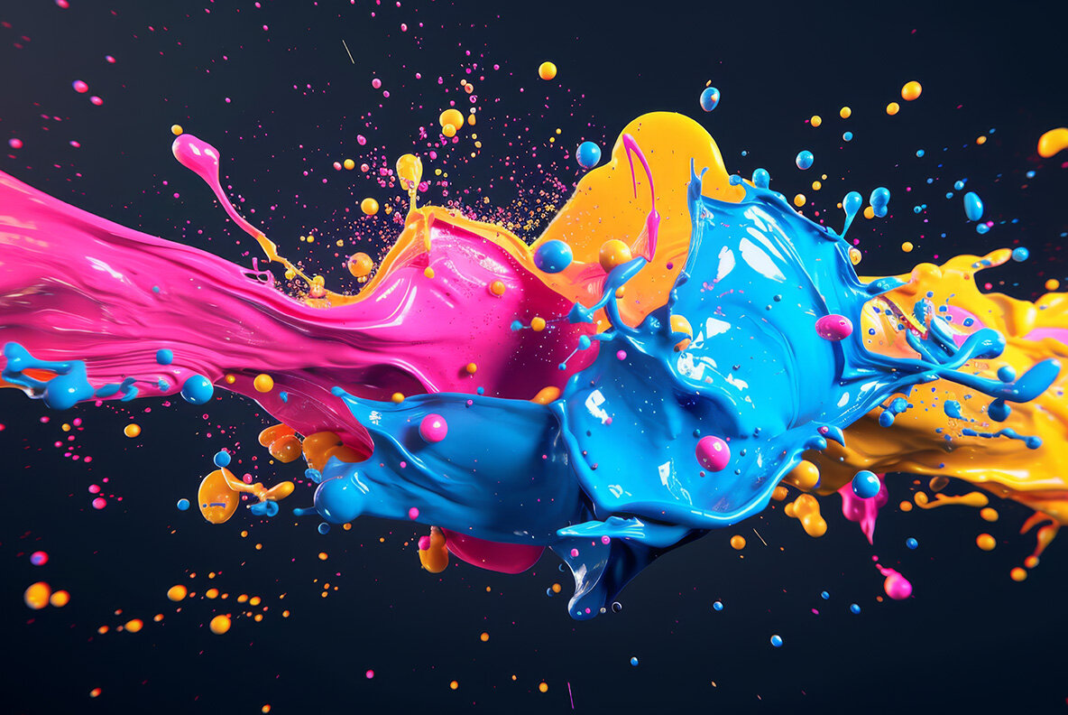 Color paint splashes 10