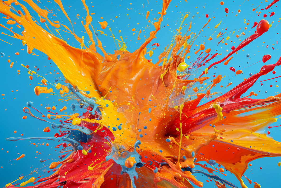 Color paint splashes 11