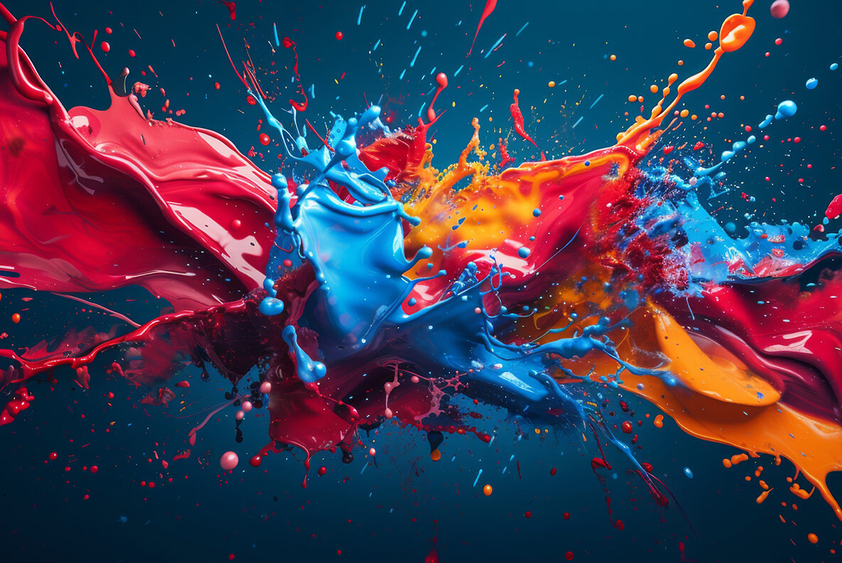 Color paint splashes 12