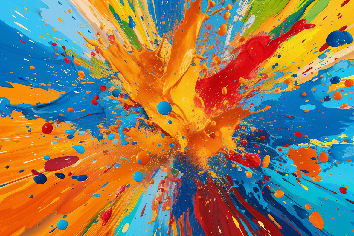 Color paint splashes 14