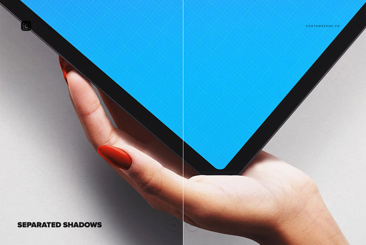 iPad Pro 12inch Mockup with Hands 8