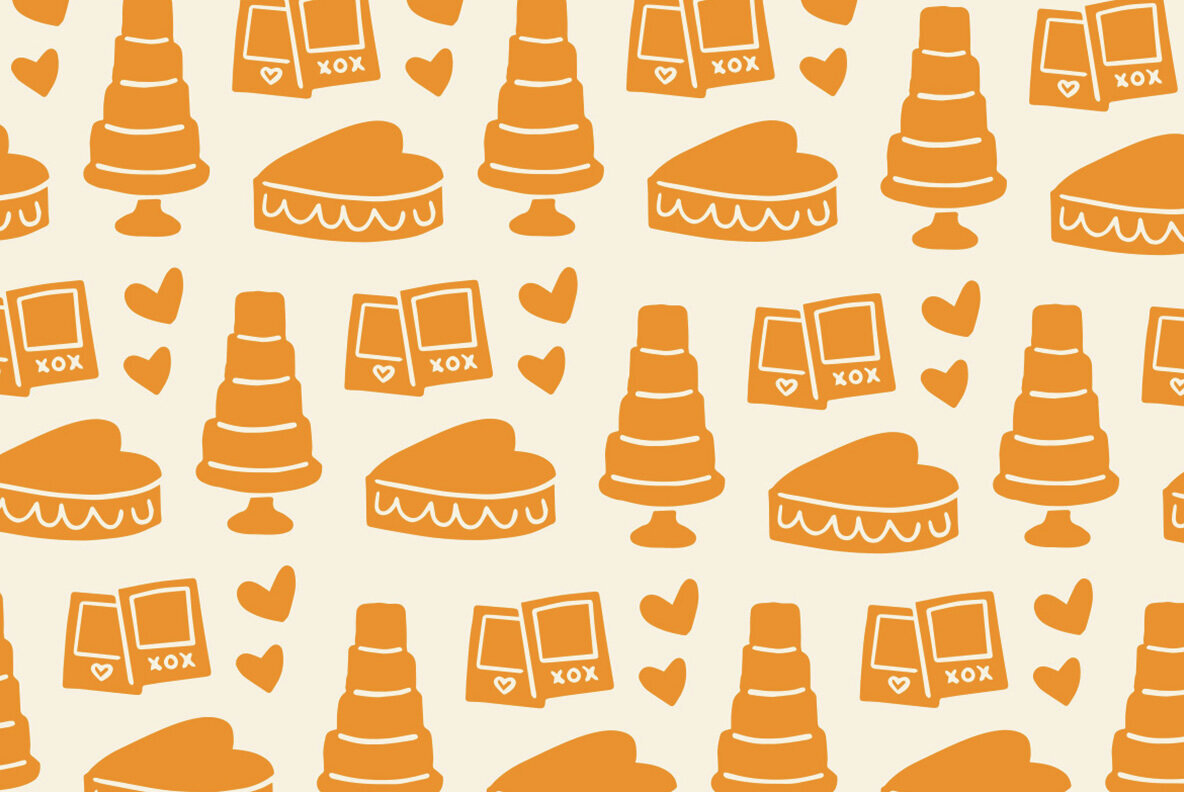 Wedding Linocut Clipart Bundle 2