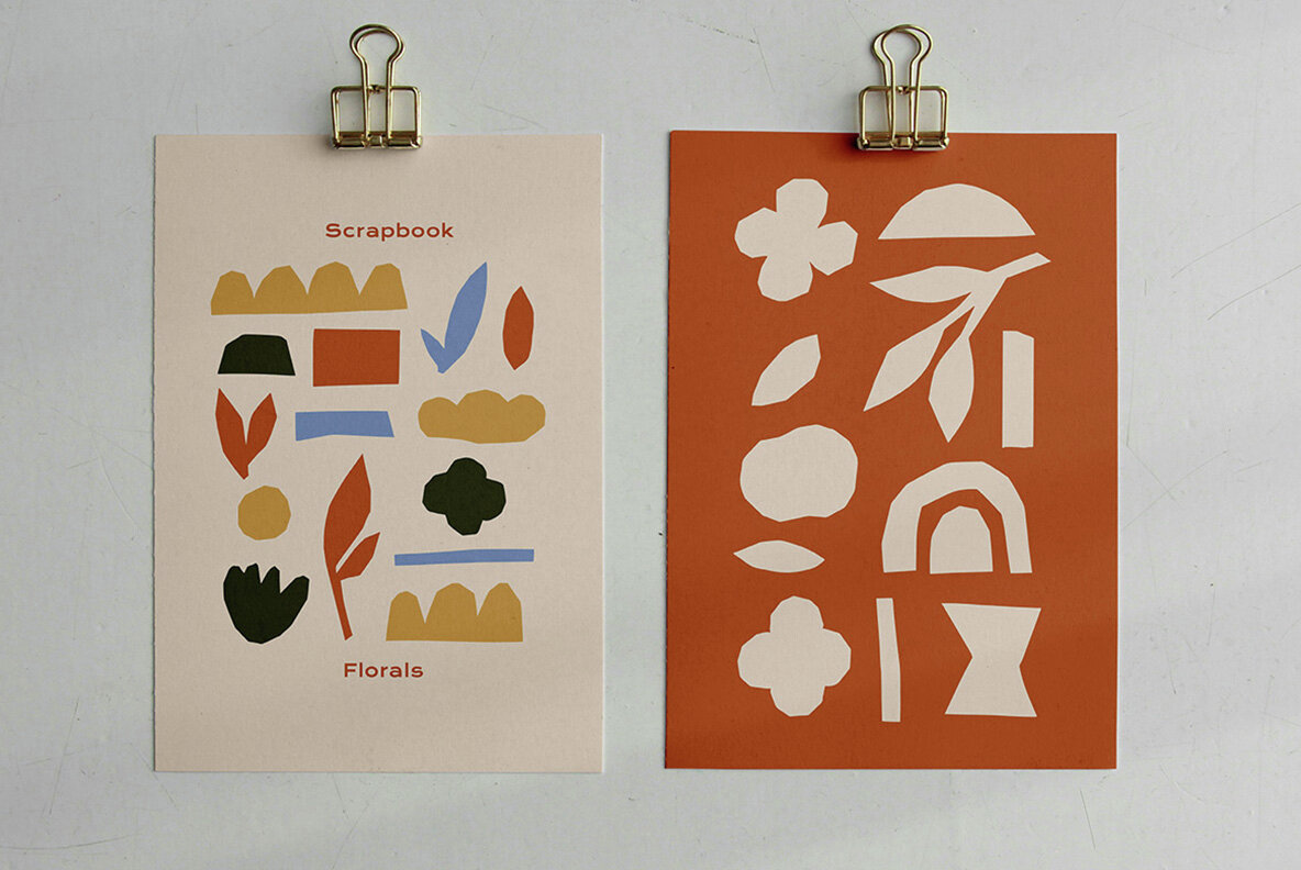 Scrapbook Florals Clipart Bundle 6