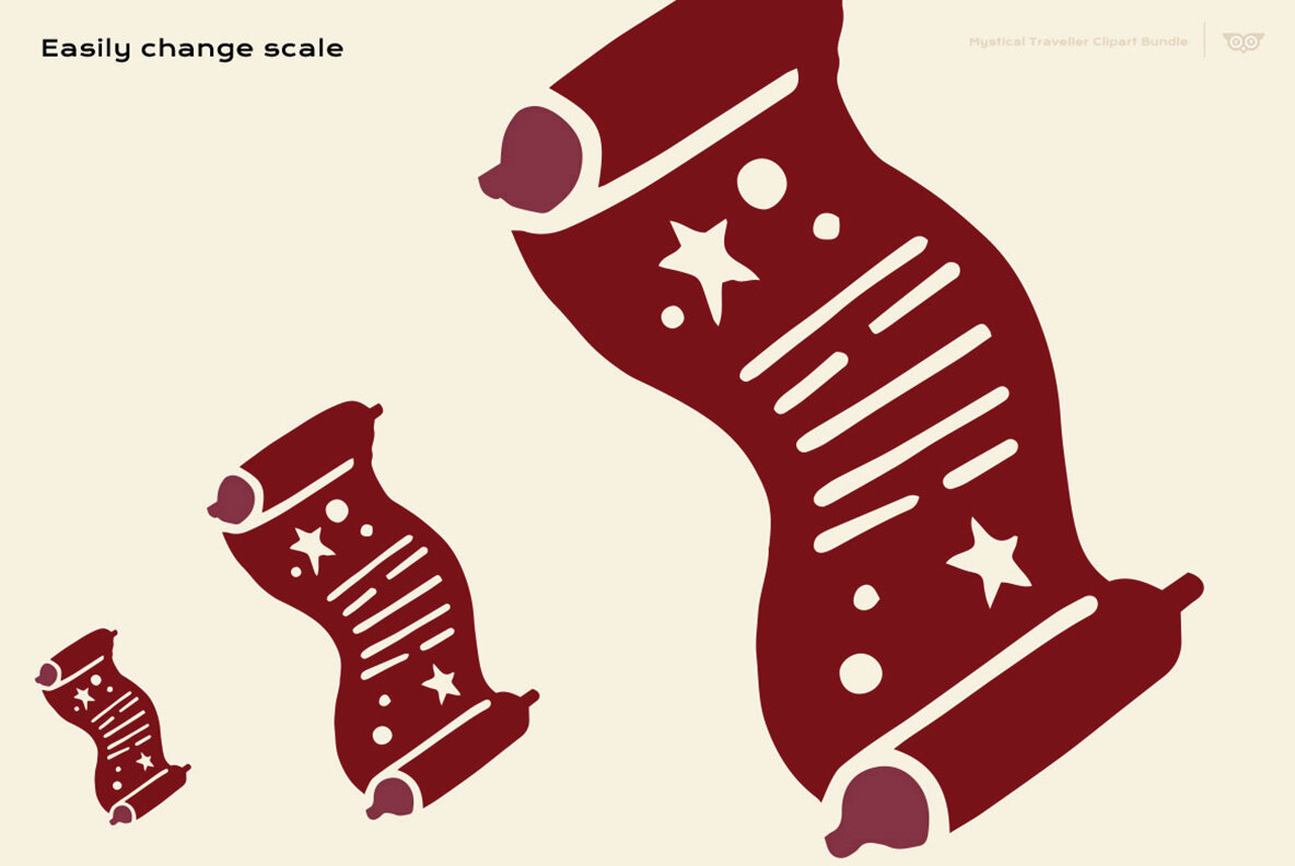 Mystical Traveller Clipart Bundle 4