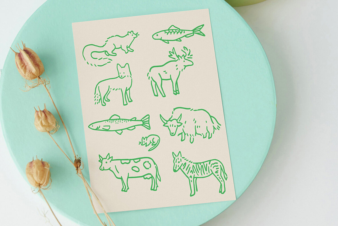 Doodle Animals Clipart Bundle 5