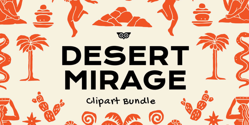 Desert Mirage Clipart Bundle