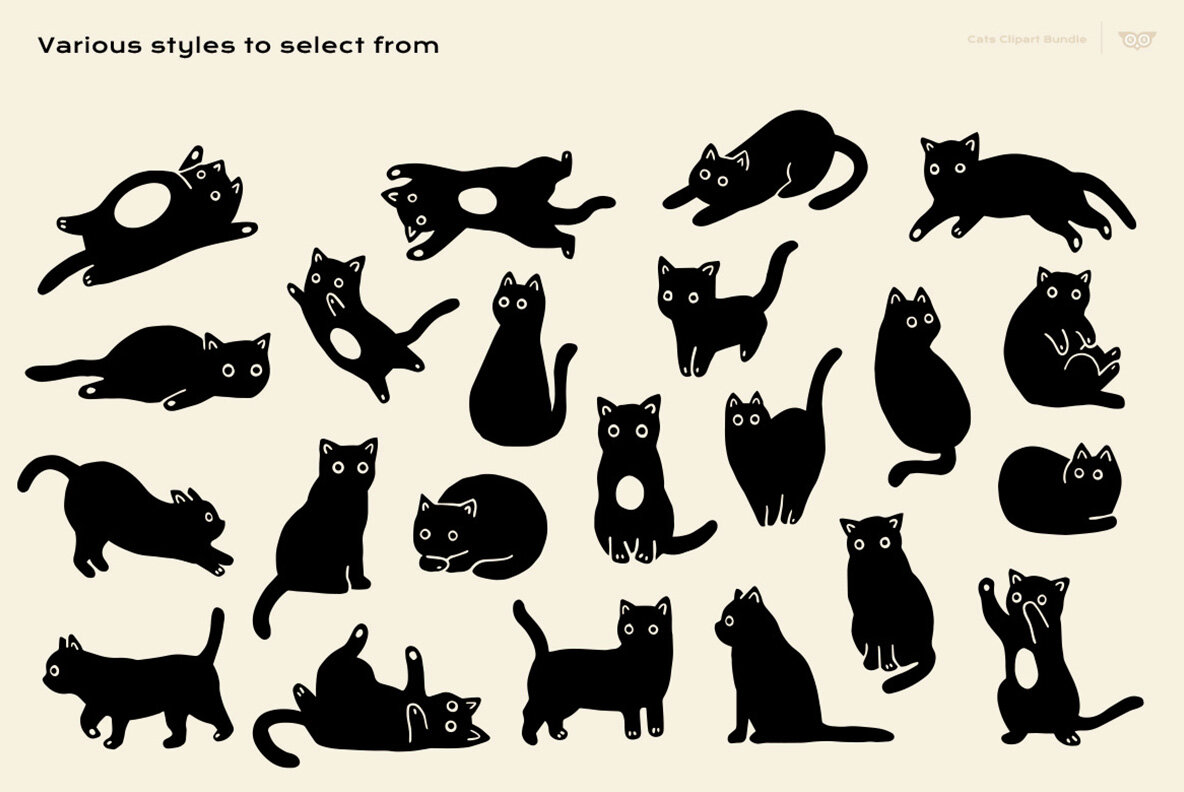 Cats Clipart Bundle 6