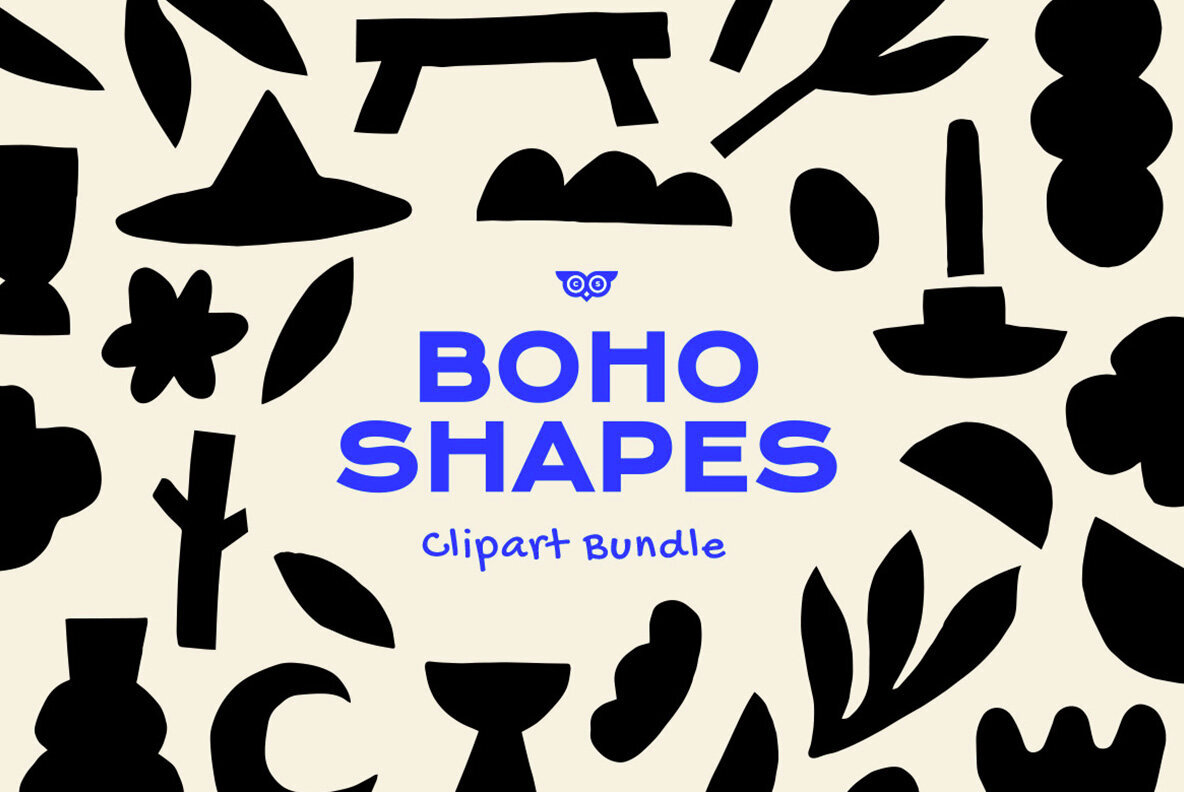 Boho Shapes Clipart Bundle 1