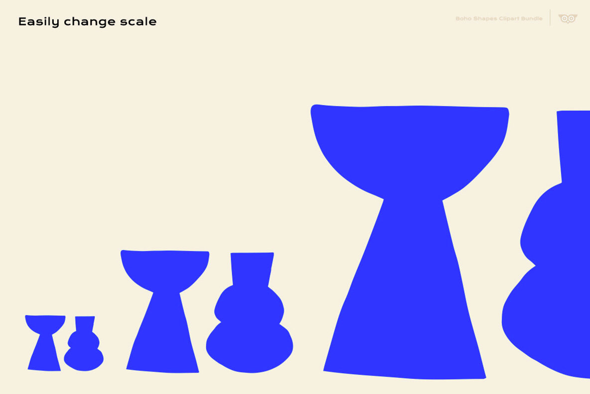 Boho Shapes Clipart Bundle 4