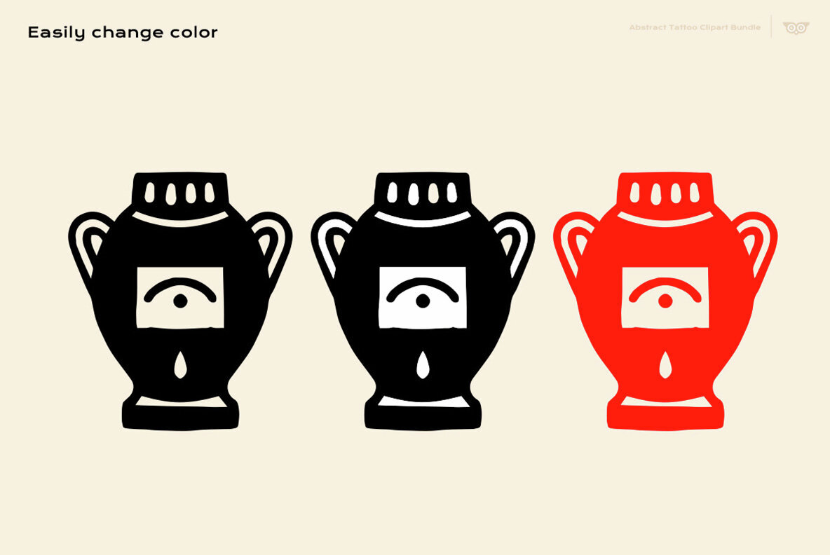 Abstract Tattoo Clipart Bundle 3