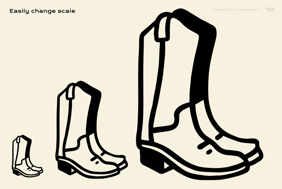 Abstract Tattoo Clipart Bundle 4