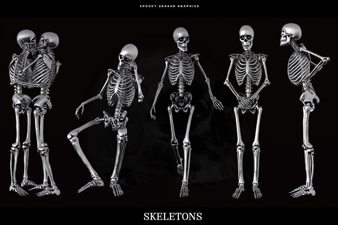 Very Scary   3D Chrome Objects 3