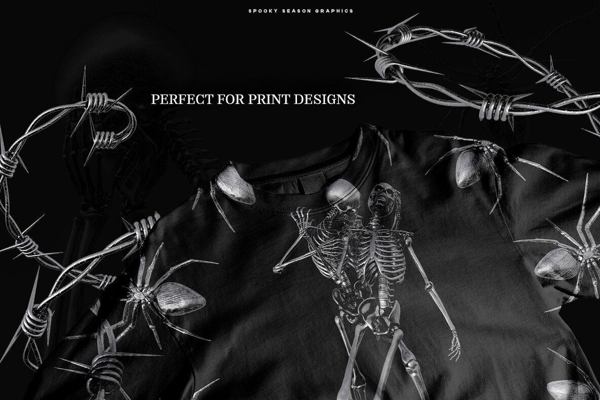 Very Scary   3D Chrome Objects 5