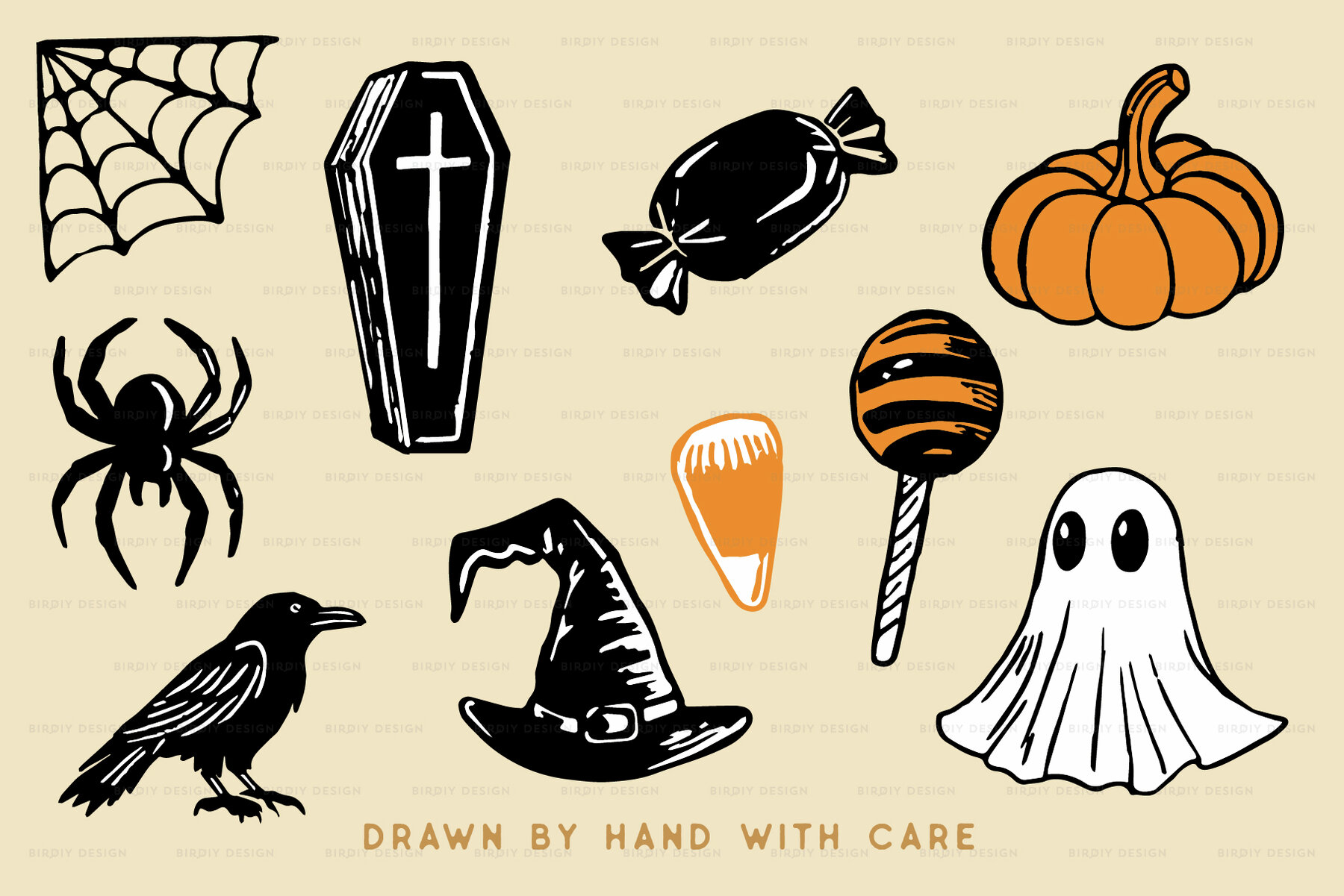 Halloween Icons Hand Drawn Graphics 4