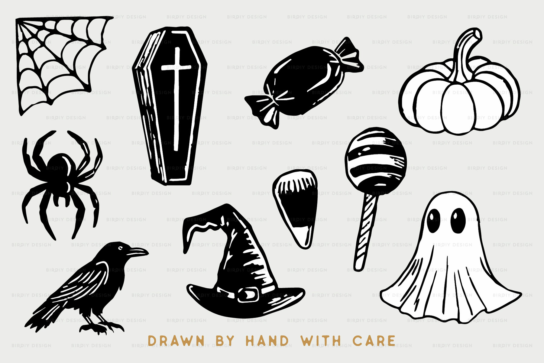 Halloween Icons Hand Drawn Graphics 5