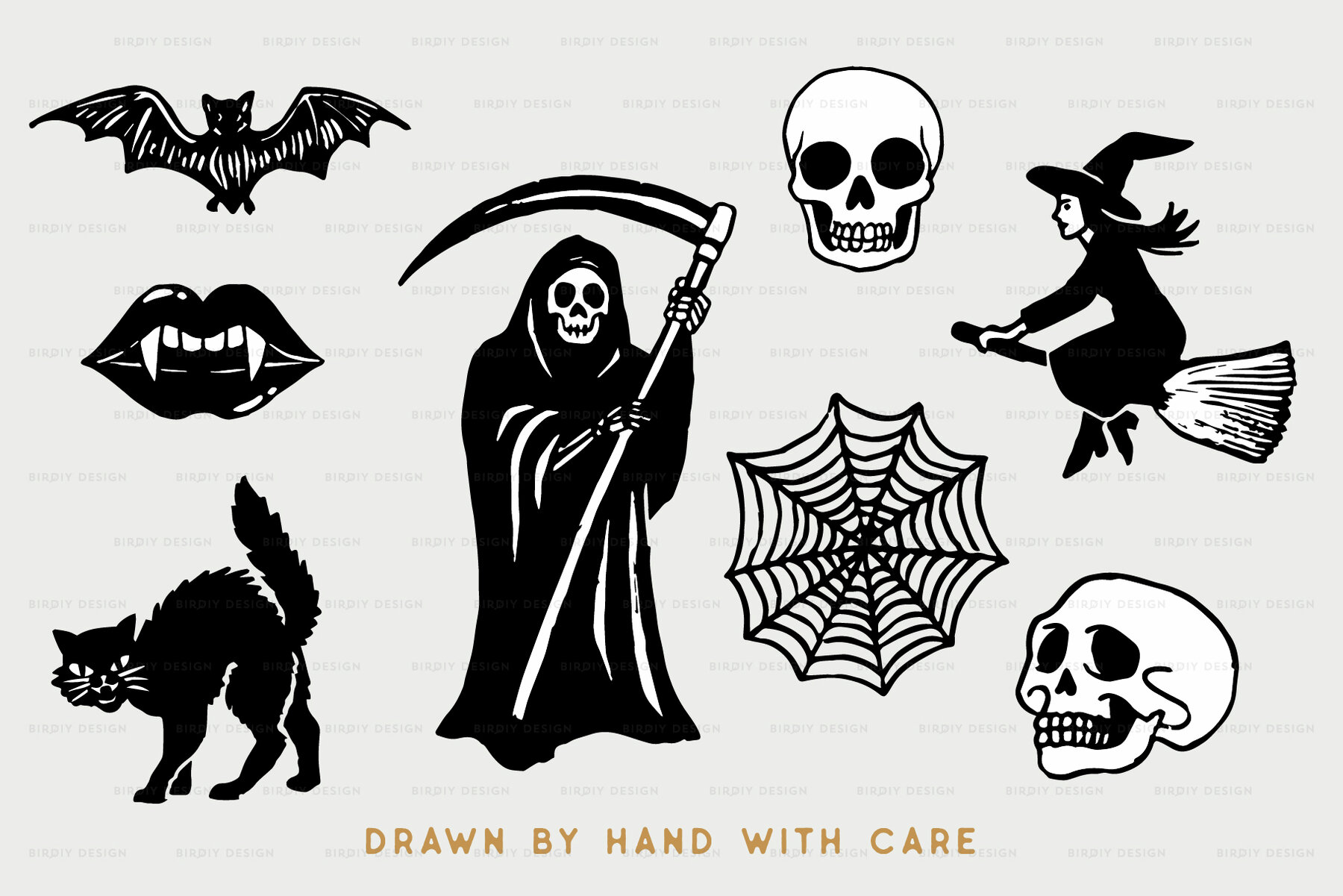 Halloween Icons Hand Drawn Graphics 7