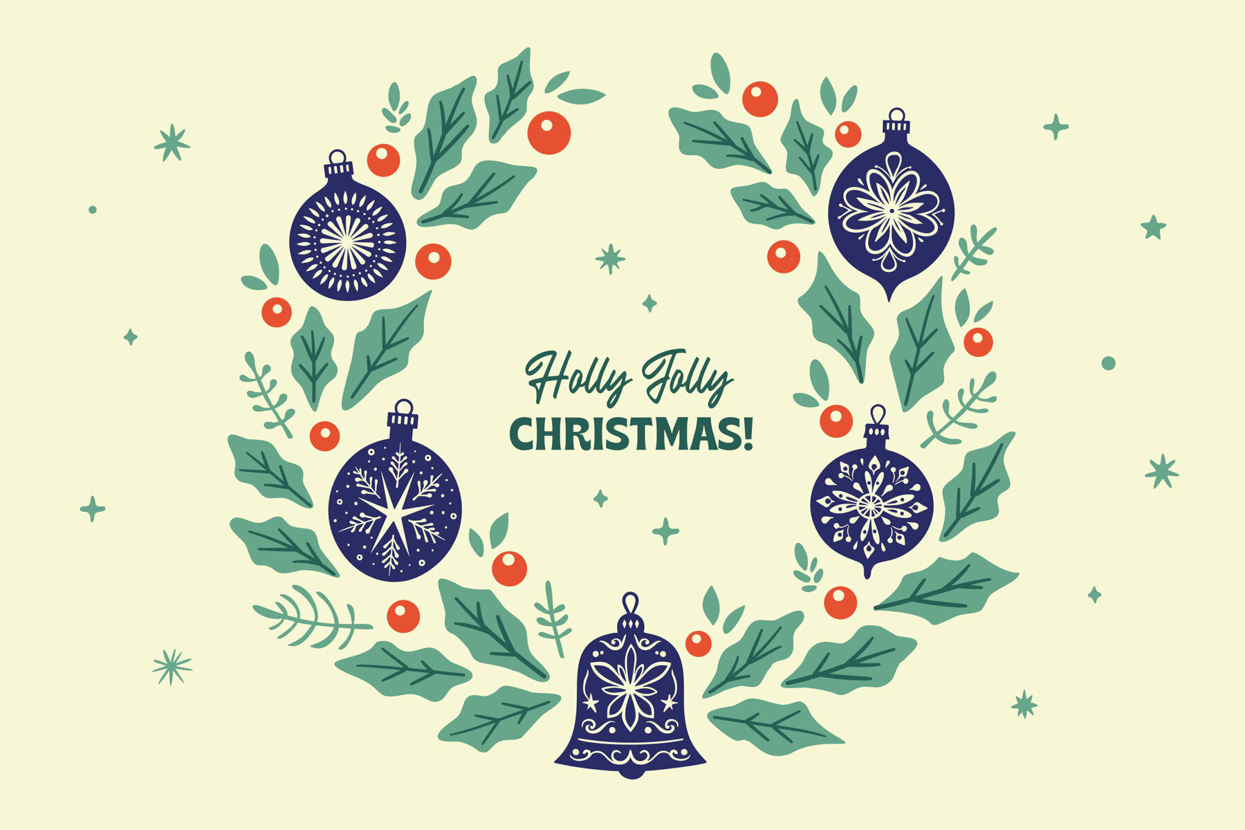 Retro Christmas Ornaments 4