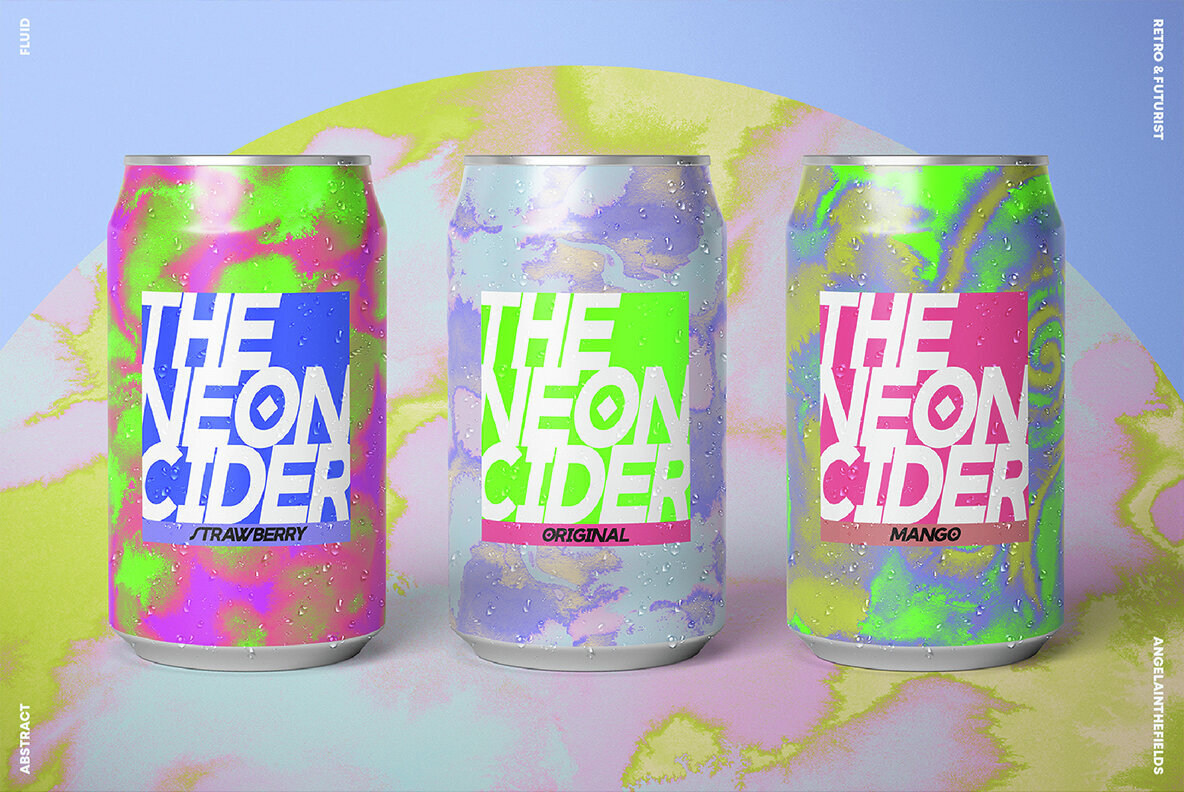 Neon Inks Retro Textures 2