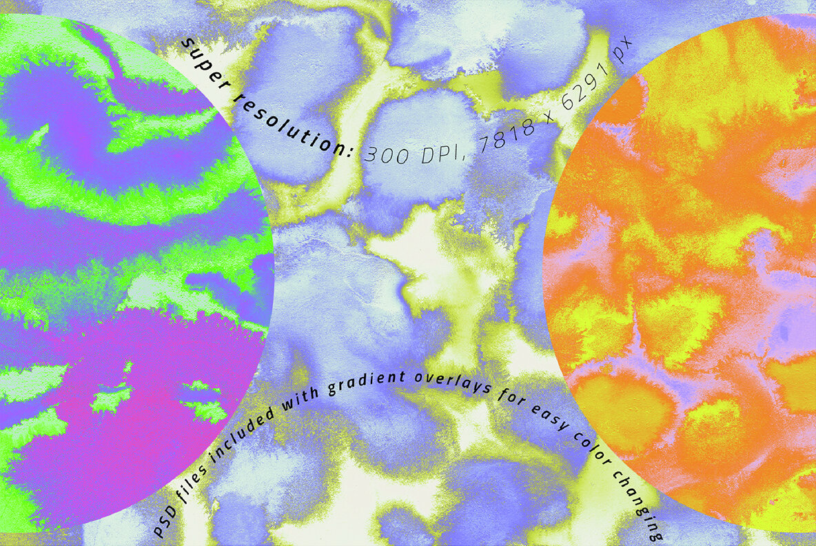 Neon Inks Retro Textures 5