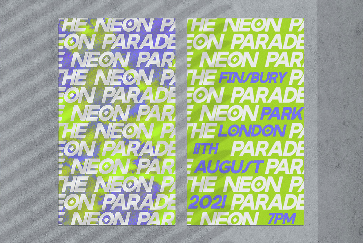 Neon Inks Retro Textures 6