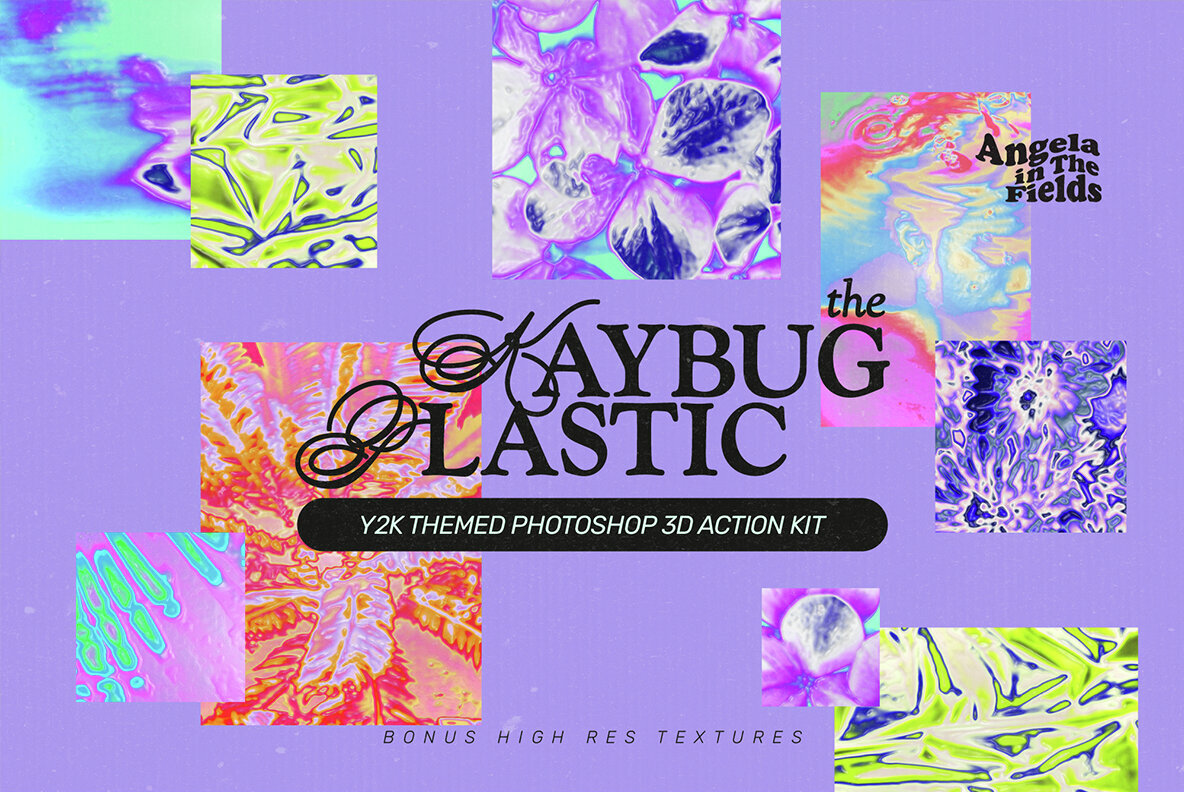 Y2K Textures PSD Action Kit 1