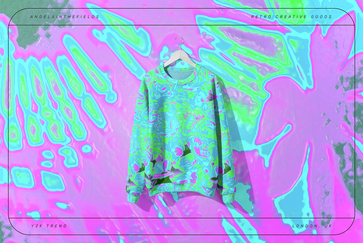 Y2K Textures PSD Action Kit 5