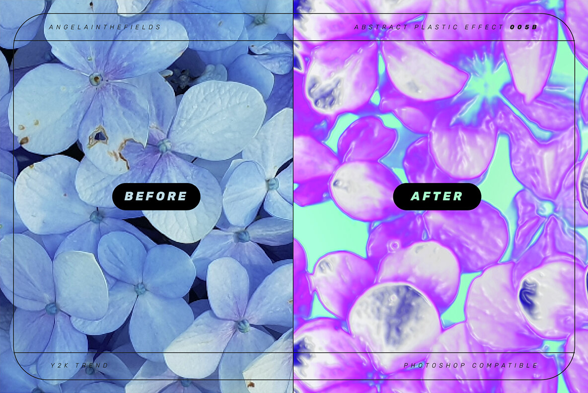 Y2K Textures PSD Action Kit 7