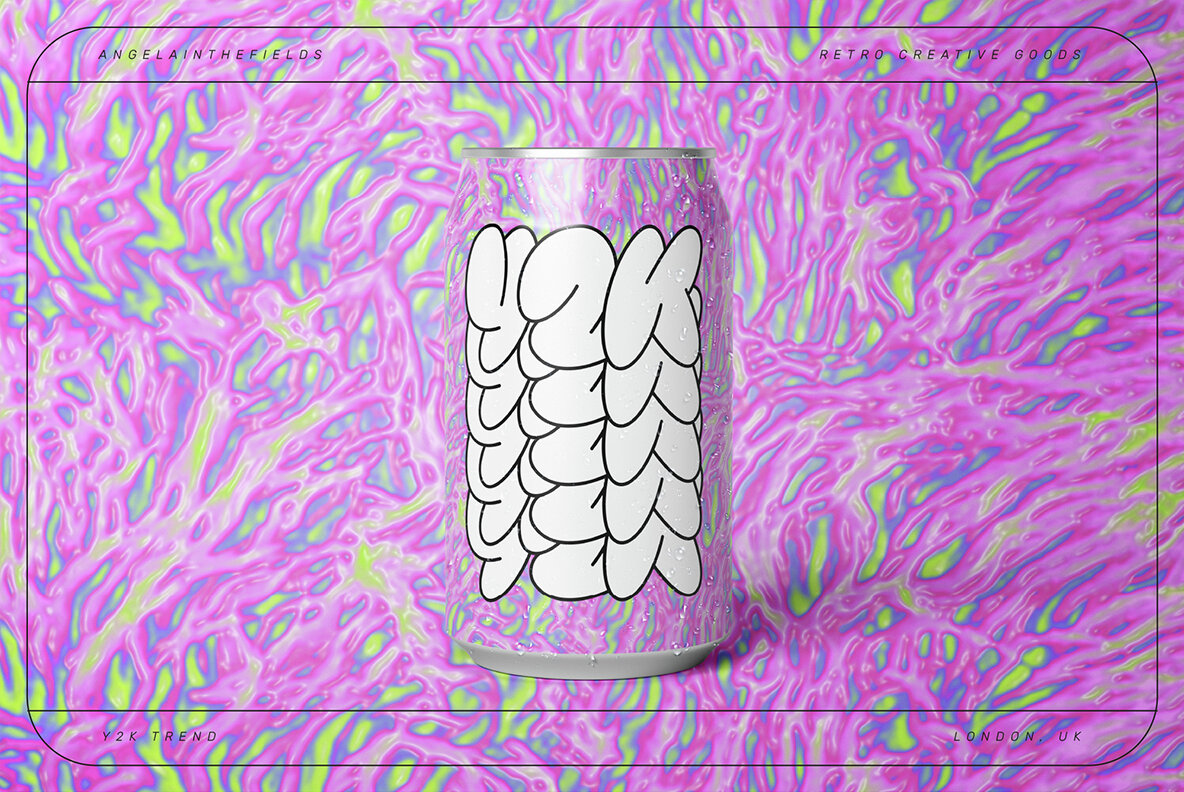 Y2K Textures PSD Action Kit 9