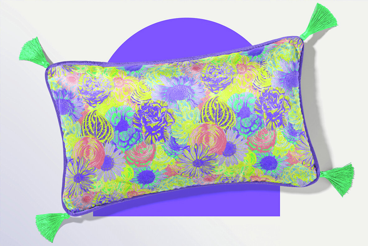 Neon Floral Maximalist Patterns 8