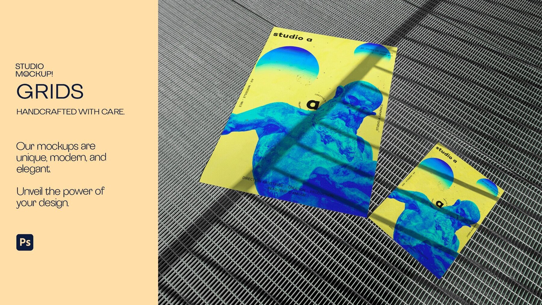 ARLES SERIES   A1   A3 Grid Poster Mockup 2