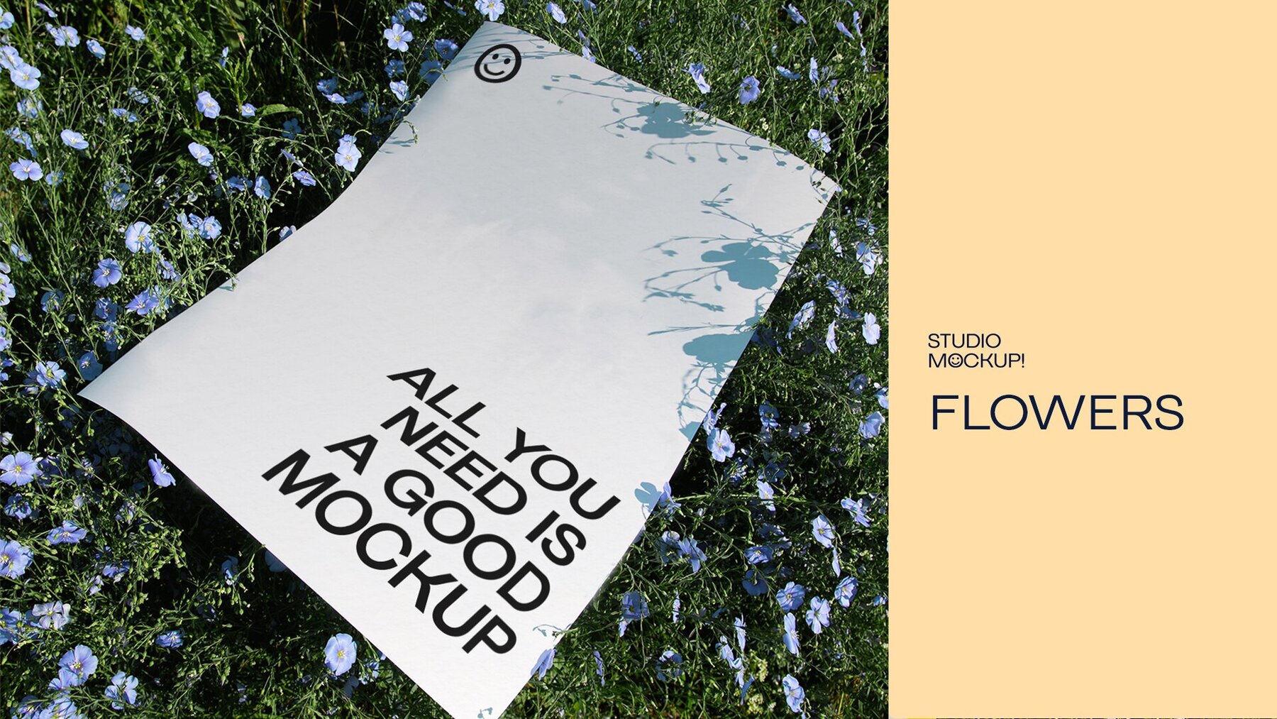 ARLES SERIES   A2 Flowers Poster Mockup Graphics 5