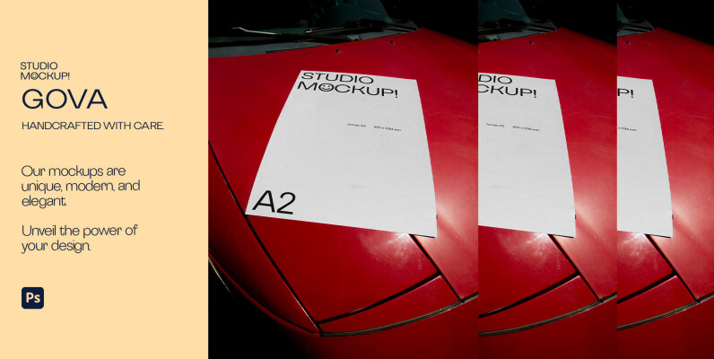 Arles Series   Gova A2 Mockup Graphics