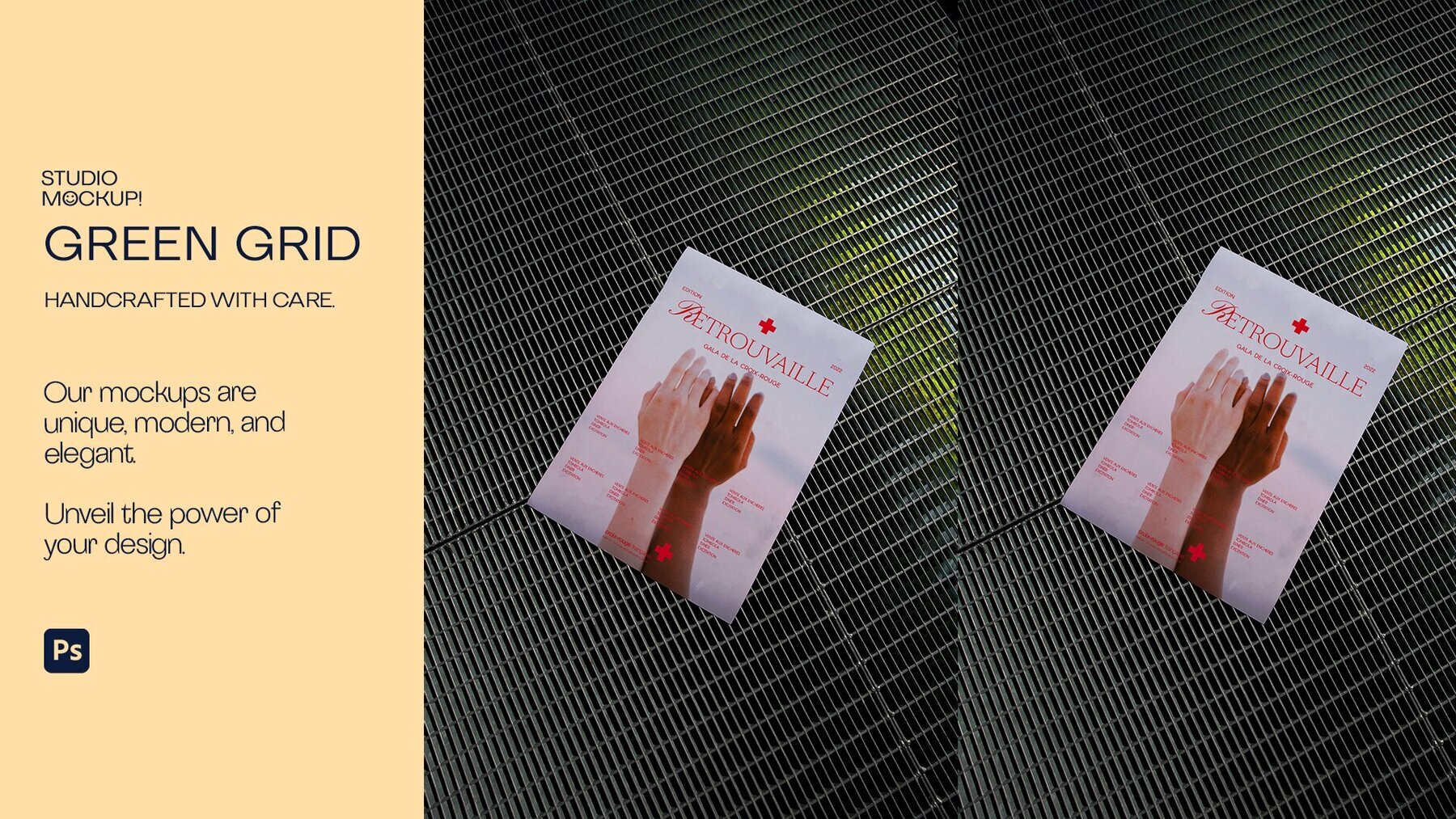 ARLES SERIES   A3 REFLECTO Grid Poster Mockup Graphics 3