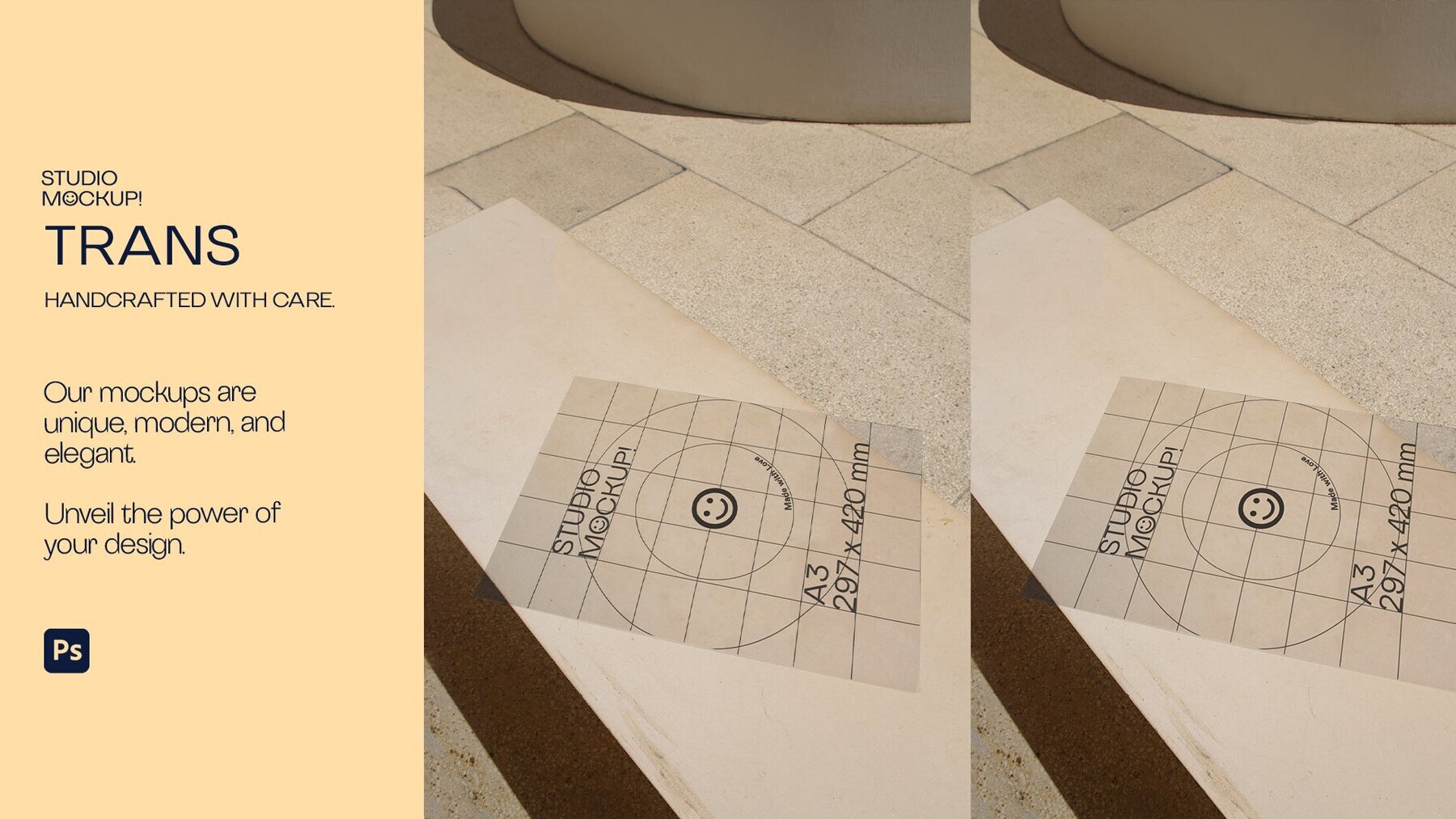 ARLES SERIES UNIQUE A3 translucide Poster Mockup Graphics 1