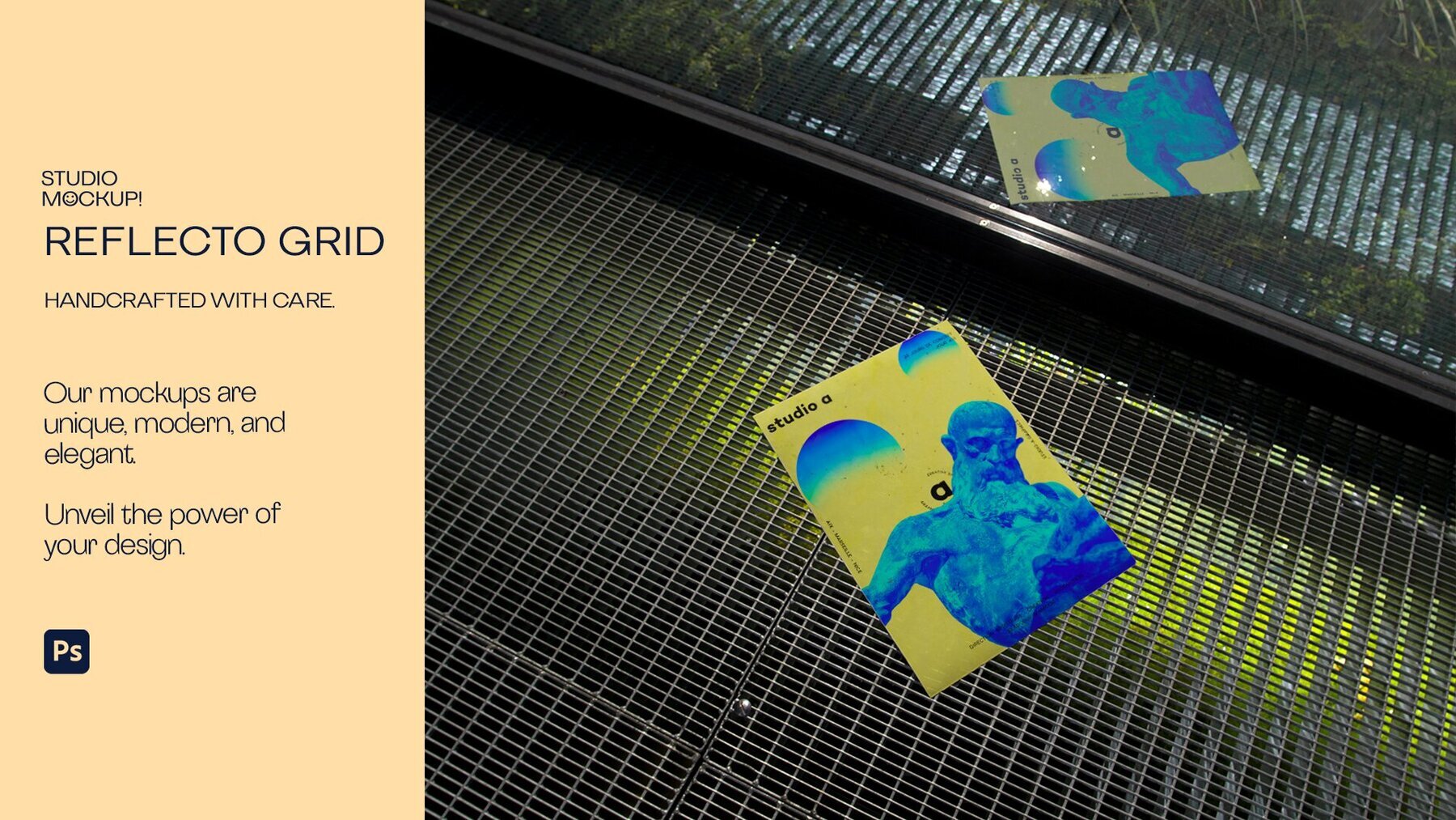 ARLES SERIES A3 Reflecto Grid Poster Mockup Graphics 2