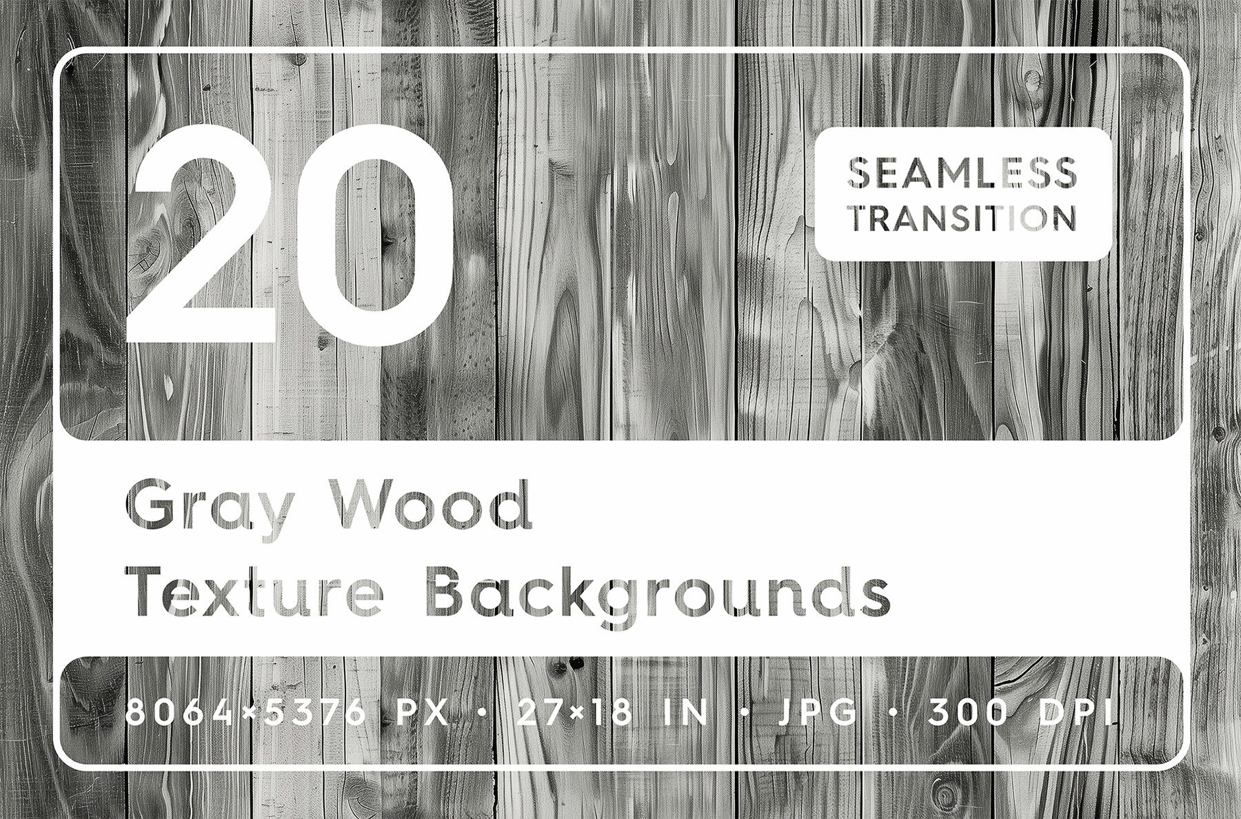 20 Gray Wood Texture Backgrounds 1