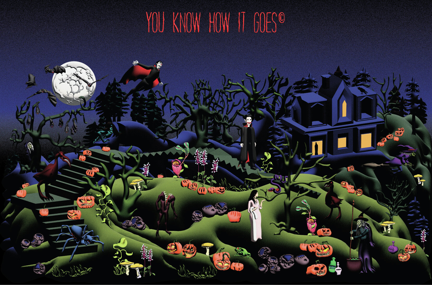 Halloween 3D Characters 2