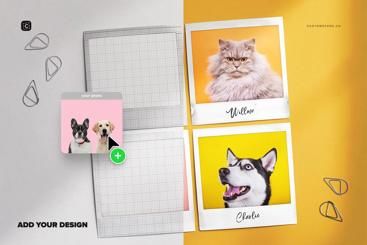 Diagonal Layout 4 Instant Photos 6