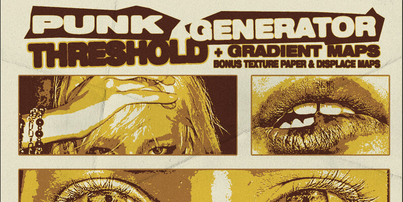 Punk Threshold Generator   Photoshop Action   Gradient Maps