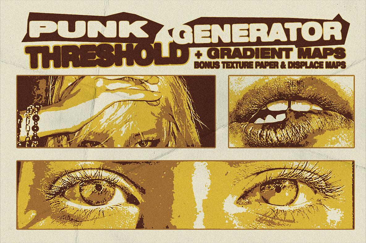 Punk Threshold Generator   Photoshop Action   Gradient Maps 1
