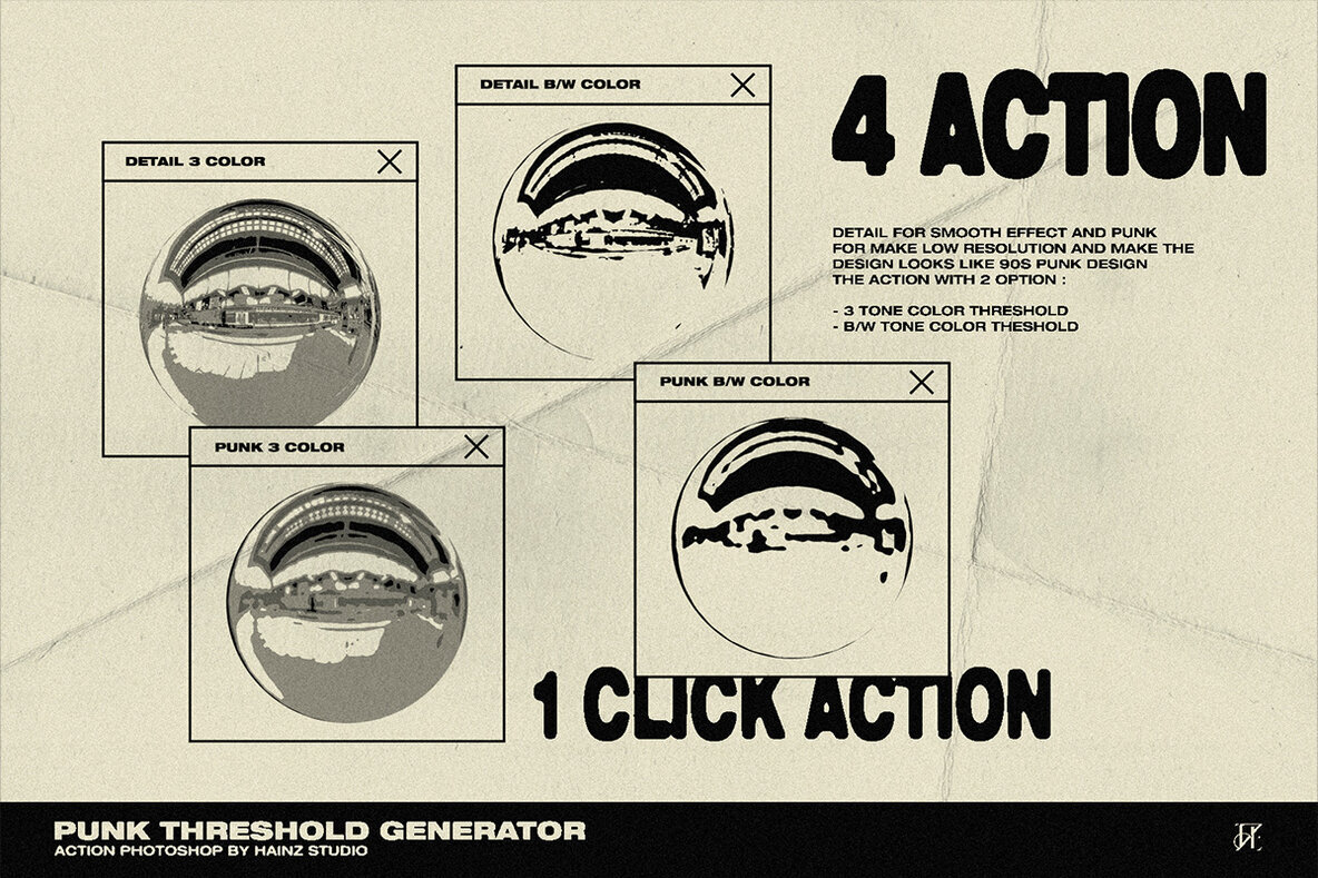 Punk Threshold Generator   Photoshop Action   Gradient Maps 3