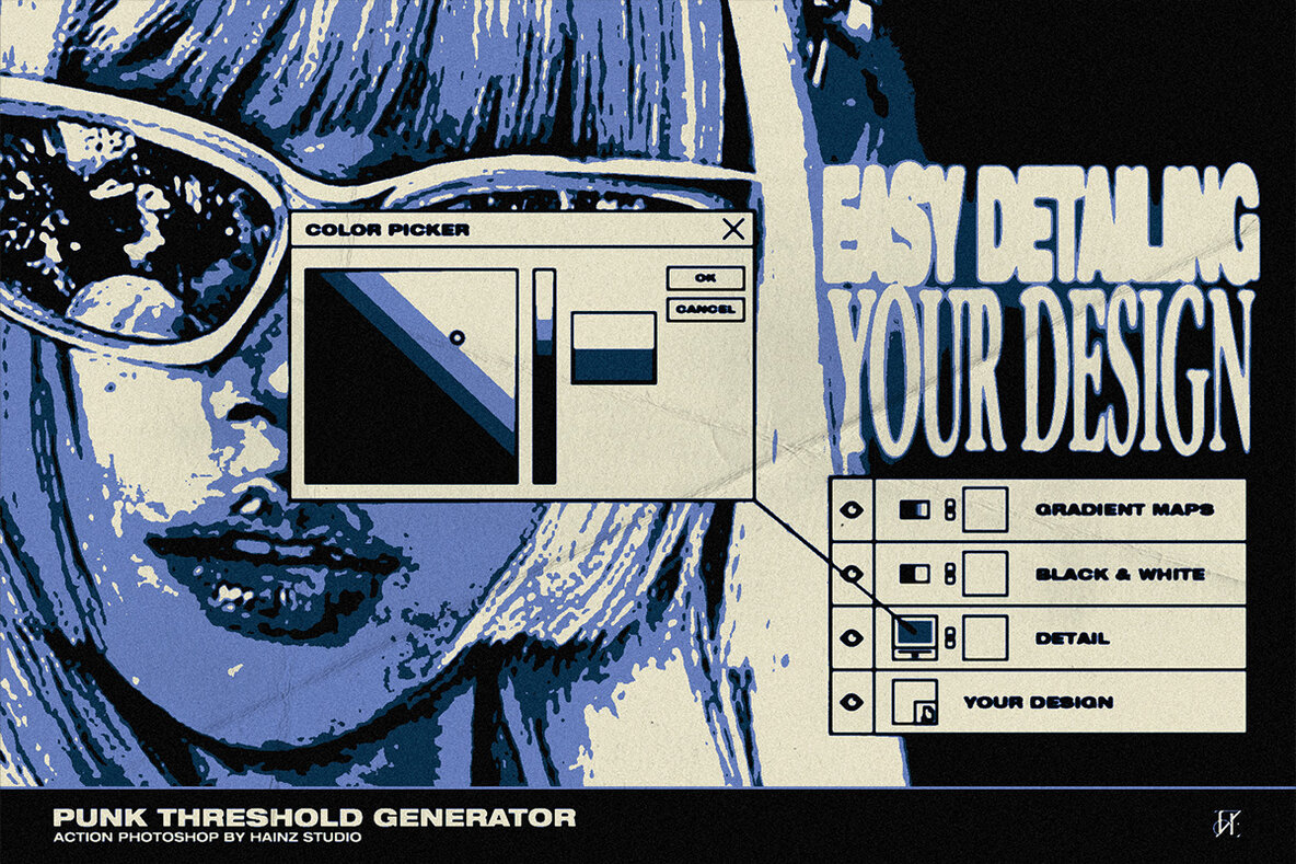Punk Threshold Generator   Photoshop Action   Gradient Maps 4