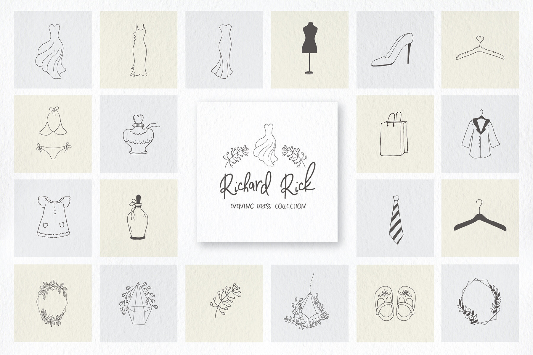 Hand Drawn Design Elements Logos 2