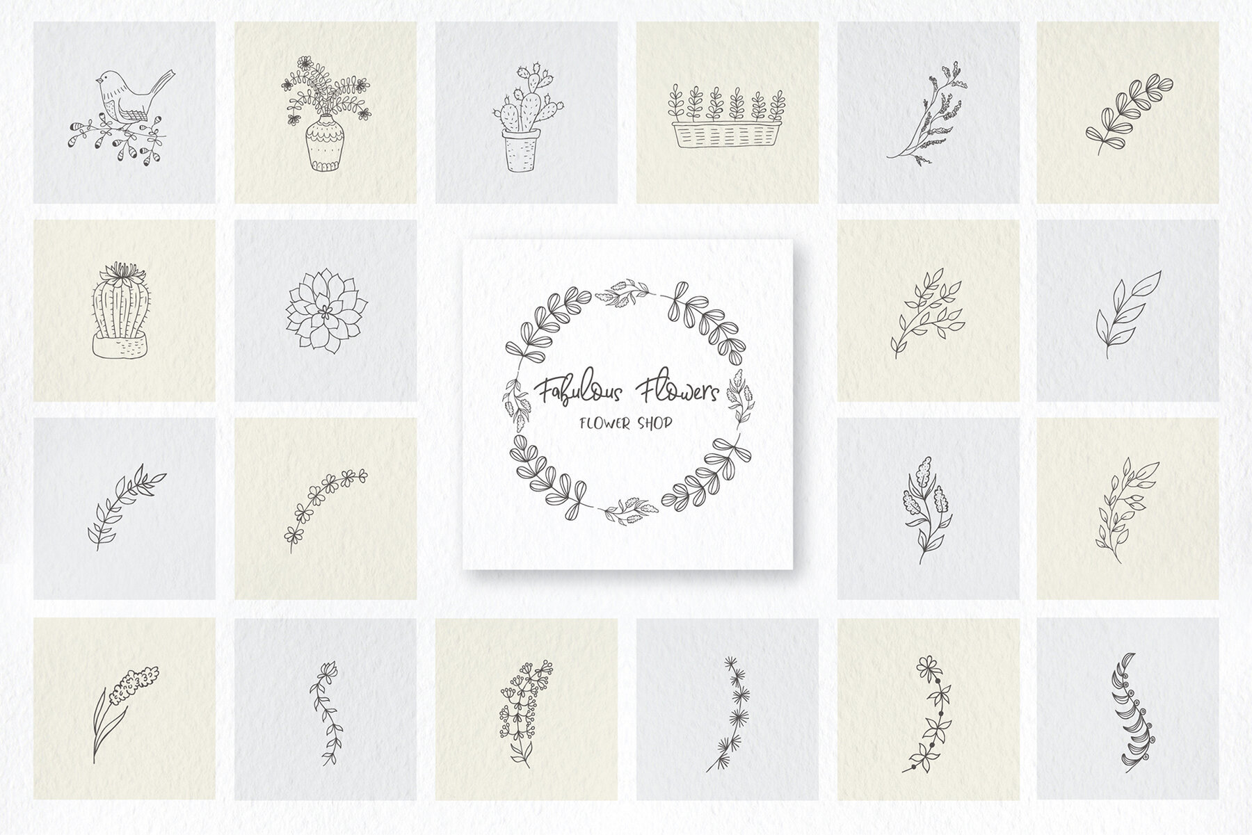 Hand Drawn Design Elements Logos 3