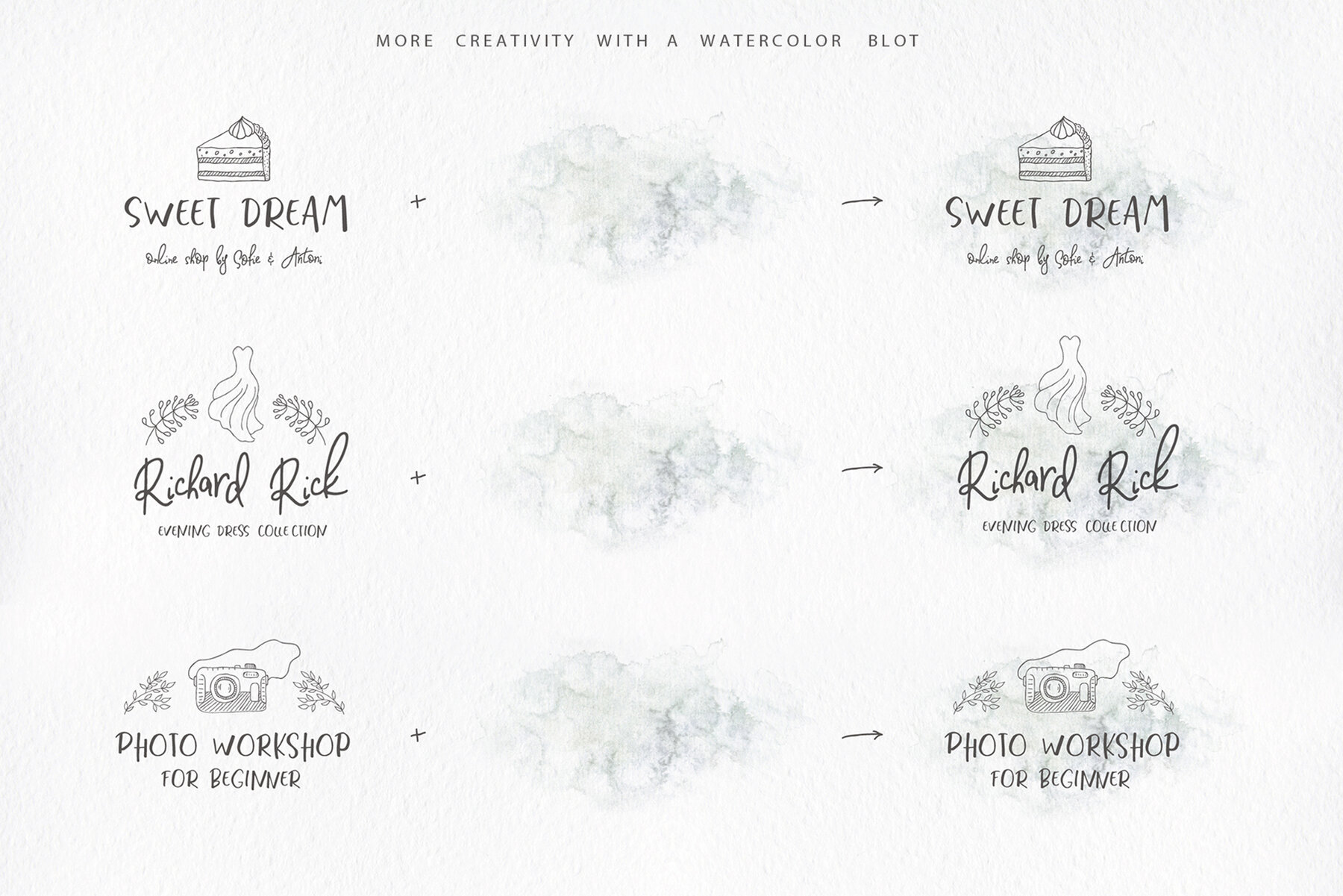 Hand Drawn Design Elements Logos 6